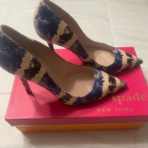 Kate Spade Blue/Black heels